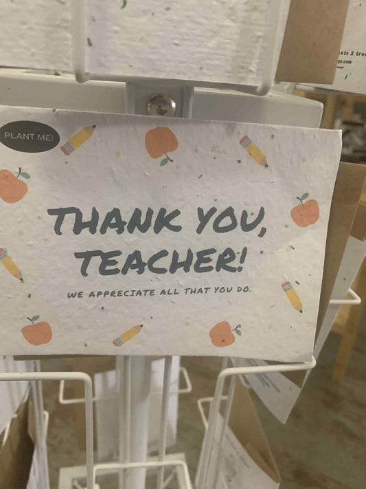 Thank you teacher seed card