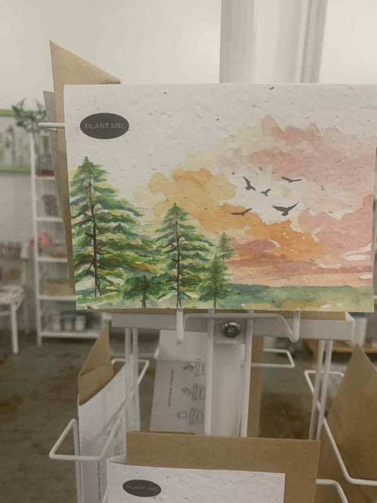 Trees & Birds Seed Card