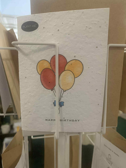 Happy Birthday Balloon Seed Card